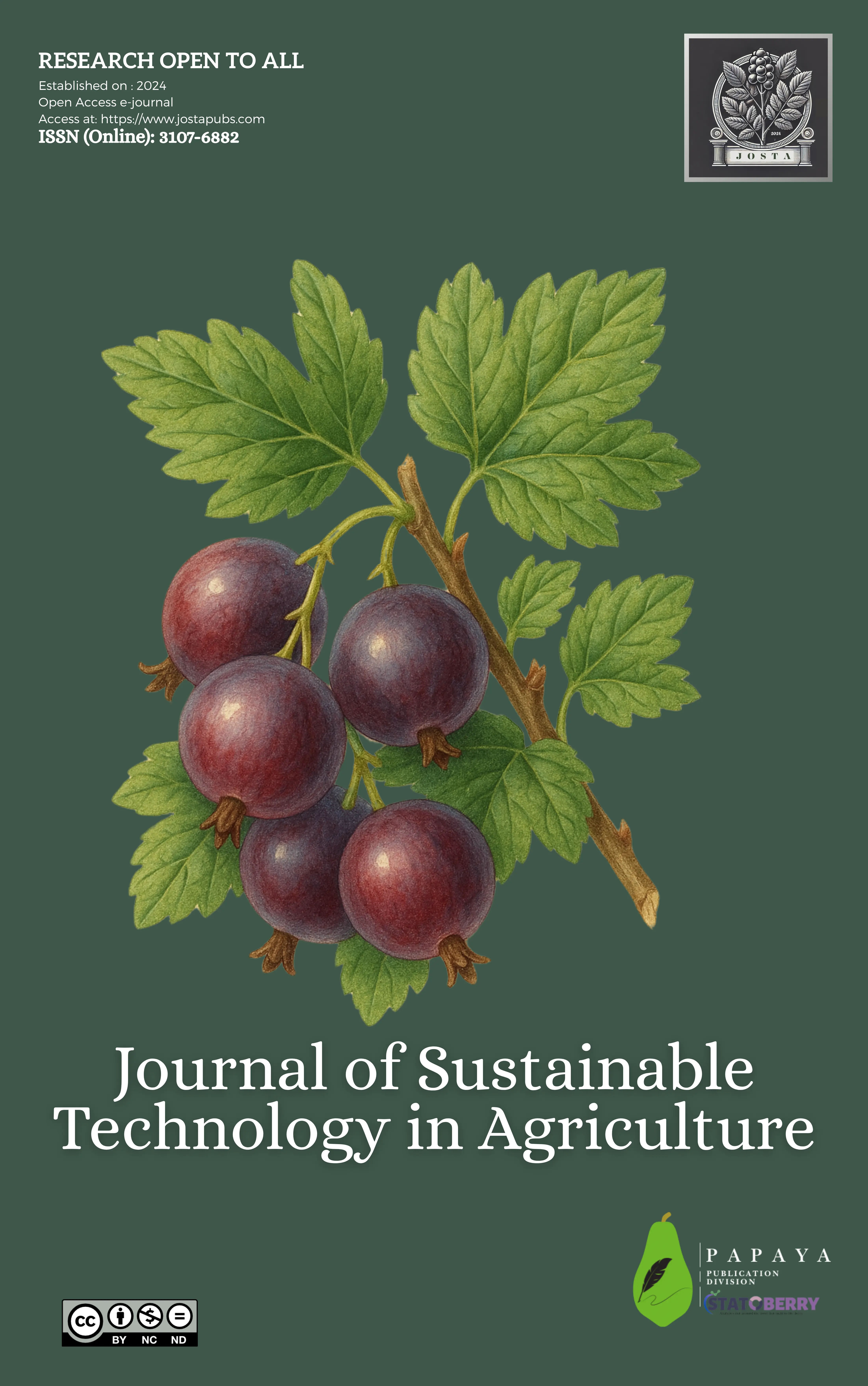 Journal of Sustainable Technology in Agriculture – cover image